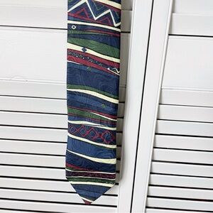 Christian Dior abstract silk tie